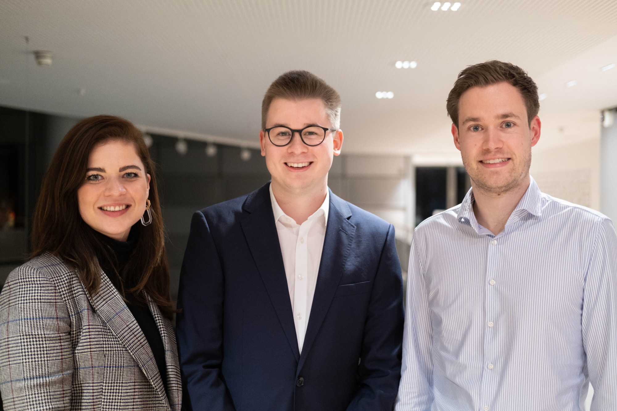Von links nach rechts.: Kristin Krumm, Matz-Ole Maretzke und Lars Alt, MdL