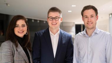 Von links nach rechts.: Kristin Krumm, Matz-Ole Maretzke und Lars Alt, MdL